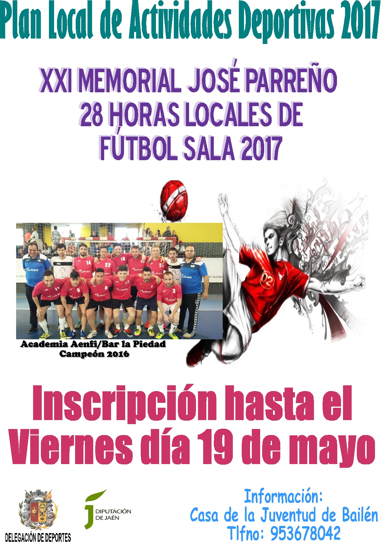 28 horas locales de fútbol Sala 2017