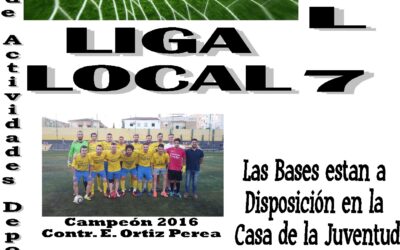 ABIERTO EL PLAZO PARA INSCRIBIRSE  EN LA LIGA LOCAL DE FÚTBOL 7