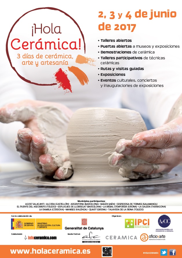 Cartel Hola Cerámica
