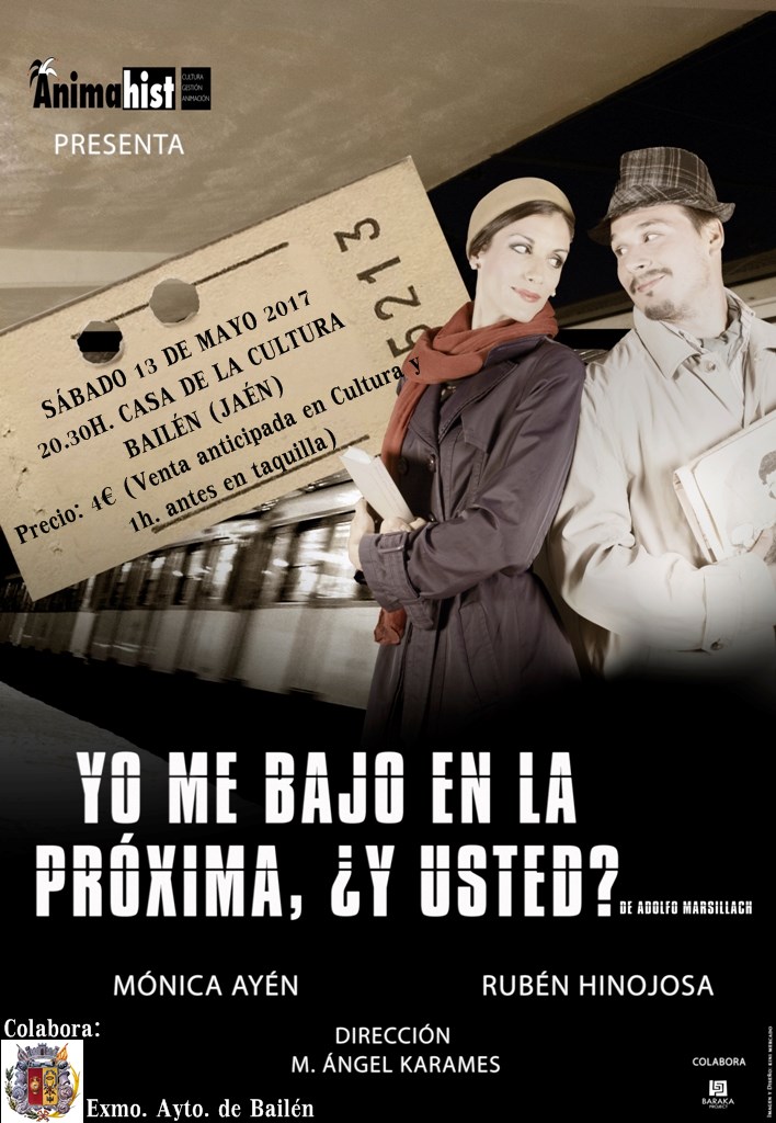 Cartel de Yo me bajo en la próxima y usted