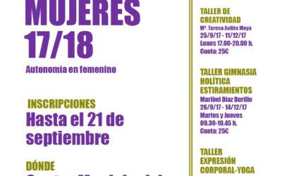 ABIERTO EL PLAZO DE INSCRIPCIÓN PARA PARTICIPAR EN LAS ACTIVIDADES DEL CENTRO DE LA MUJER