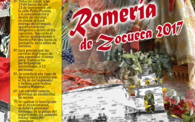 PLAZO DE INSCRIPCIÓN DE CARRETAS PARA LA  ROMERÍA DE ZOCUECA 2017