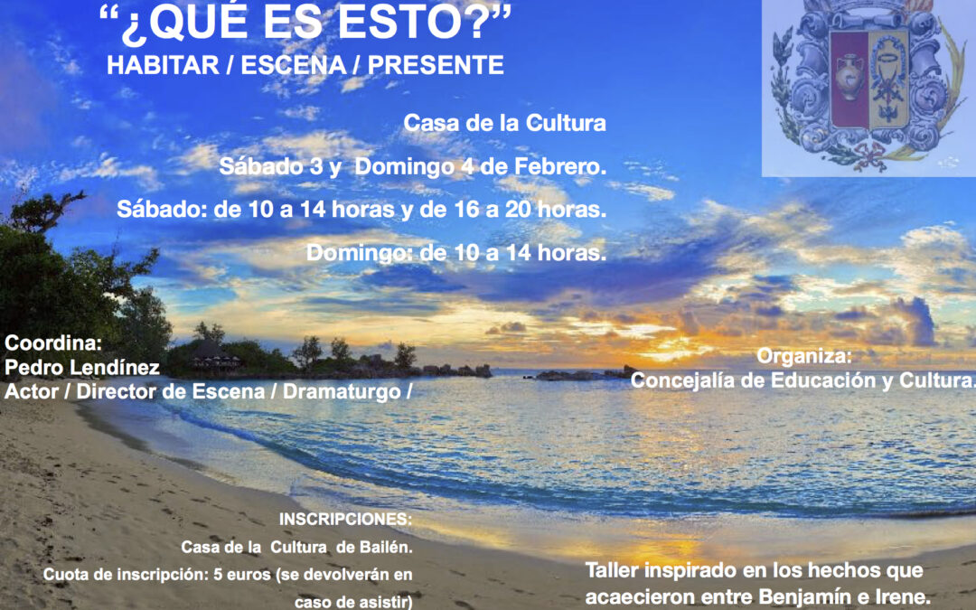 TALLER DE INTERPRETACIÓN IMPARTIDO POR PEDRO LENDÍNEZ