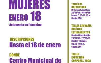 NUEVO PLAZO DE INSCRIPCIÓN PARA PARTICIPAR EN LAS ACTIVIDADES DEL CENTRO DE LA MUJER