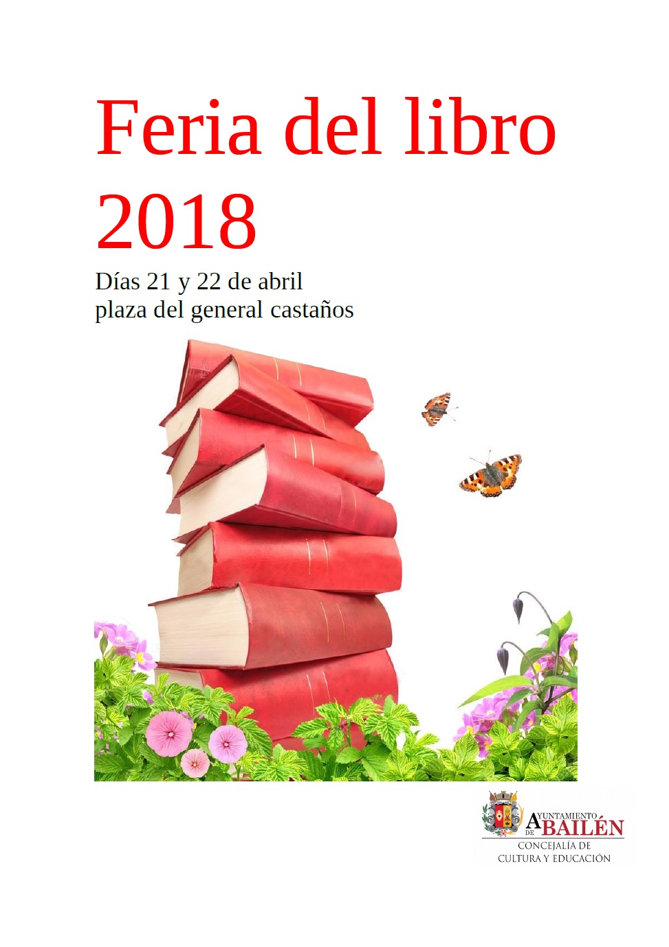 Cartel Feria libro 2018