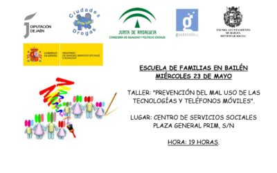 PRÓXIMA SESIÓN DE LA ESCUELA DE FAMILIAS EN BAILÉN