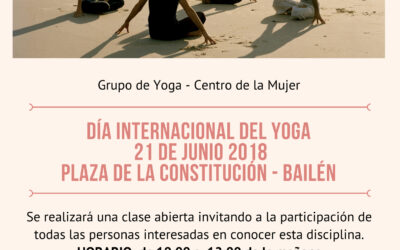 EXHIBICIÓN DE YOGA PARA CELEBRAR EL DÍA INTERNACIONAL DE ESTA DISCIPLINA
