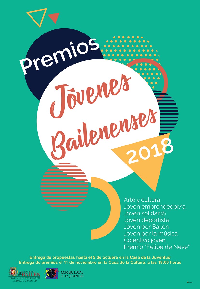 Cartel Premios Jóvenes Bailenenses 2018 Copiar