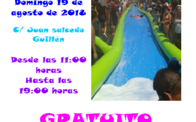 UN TOBOGÁN ACUÁTICO GIGANTE SE INSTALARÁ EN LA CALLE JUAN SALCEDO GUILLÉN