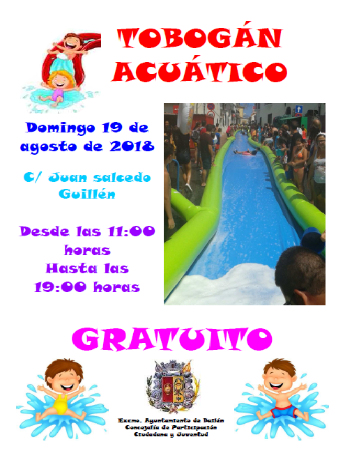 Cartel tobogán 2018