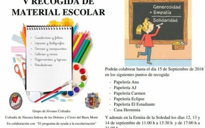 COLABORA CON LA RECOGIDA DE MATERIAL ESCOLAR