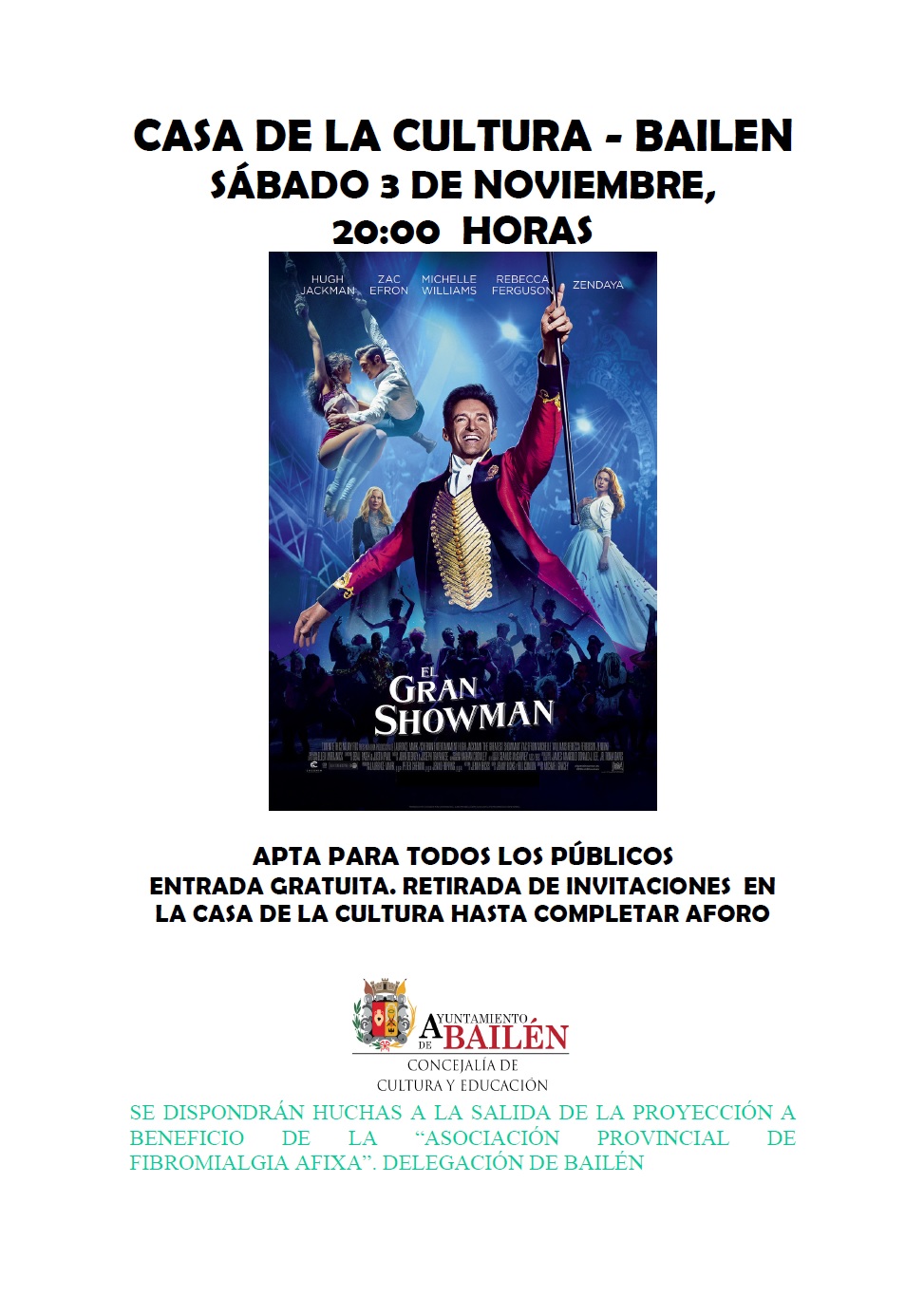 Cartel El Gran Showman