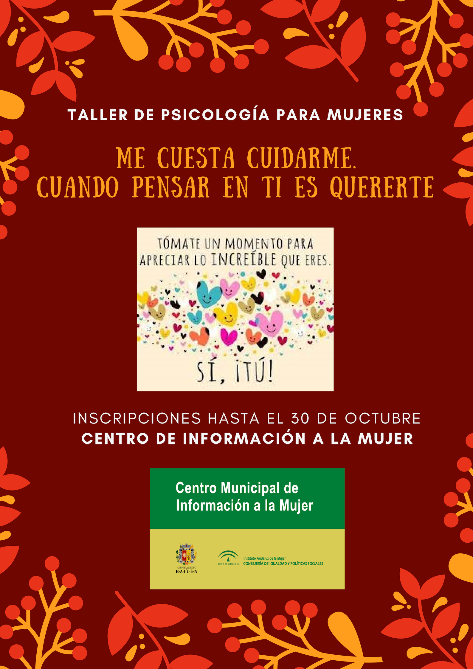 tALLER PSICOLOGÍA I AUTOCUIDADO OCT 18