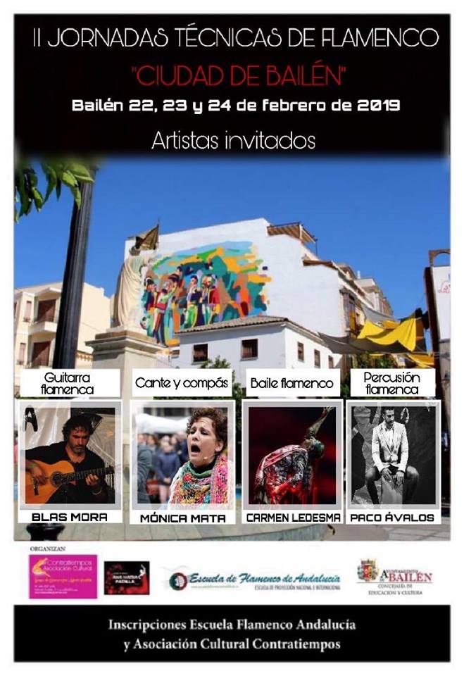Cartel II Jornadas Técnicas de Flamenco Ciudad de Bailén