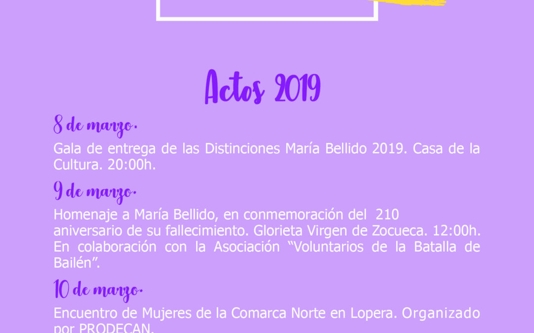 TODO PREPARADO PARA CELEBRAR EL 8 DE MARZO DÍA INTERNACIONAL DE LAS MUJERES