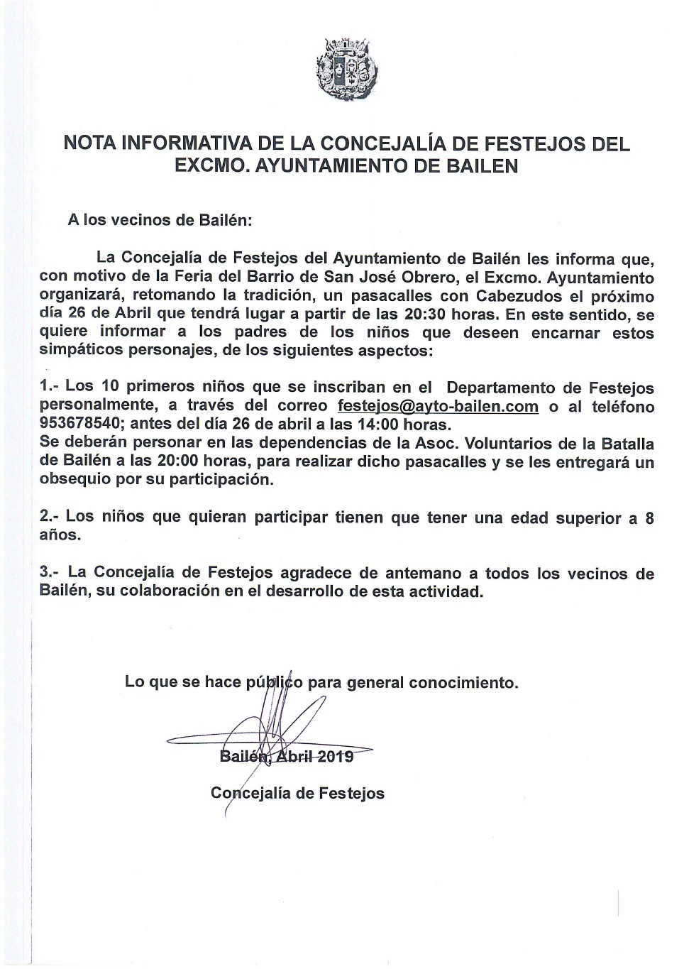 Cabezudos Barrio 2019