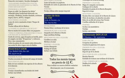 TAPAS Y MENÚS DE ÉPOCA PARA TRASLADARNOS A 1808