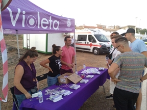 BUENA ACOGIDA DEL PUNTO VIOLETA  DURANTE LA PASADA ROMERÍA