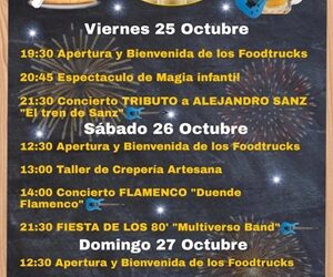 HORARIO DE ACTIVIDADES DEL FOODTRUCK FESTIVAL