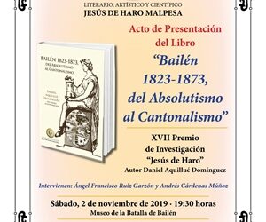 PRESENTACIÓN DE LA OBRA GANADORA DEL XVII PREMIO “JESÚS DE HARO MALPESA”