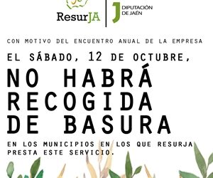 NO HABRÁ RECOGIDA DE BASURA EL SÁBADO 12 DE OCTUBRE