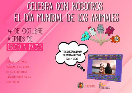 LA BIBLIOTECA MUNICIPAL BAÉCULA CELEBRA  EL DÍA DE LOS ANIMALES CON UN TALLER INFANTIL