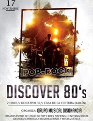 CONCIERTO DE MÚSICA POP Y ROCK DE LOS 80