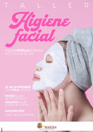 LA CASA DE LA JUVENTUD ACOGERÁ  UN TALLER DE HIGIENE FACIAL