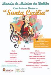 LA BANDA DE MÚSICA DE BAILÉN OFRECE  EL CONCIERTO EN HONOR A SANTA CECILIA