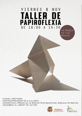 TALLER DE PAPIROFLEXIA EN LA BIBLIOTECA MUNICIPAL