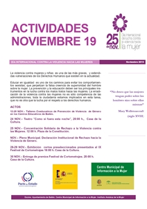 EL AYUNTAMIENTO SE SUMA A LA CONMEMORACIÓN  DEL 25N CONTRA LA VIOLENCIA DE GÉNERO