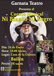 GARNATA TEATRO REPRESENTA EL CUENTO MUSICAL “NI BLANCO NI NEGRO”