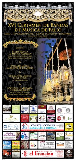 XVI CERTAMEN DE BANDAS DE MÚSICA DE PALIO