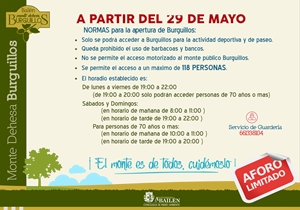 MAÑANA SE ABRE AL PÚBLICO, CON LIMITACIONES, “BURGUILLOS”