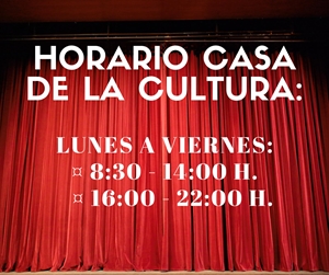 REAPERTURA DE LA CASA DE LA CULTURA Y LA SALA DE ESTUDIO