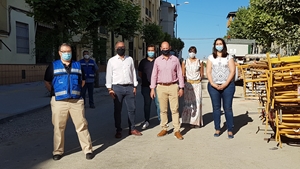 EJECUTADO EL 30% DE LAS OBRAS EN LA CALLE ANDÚJAR