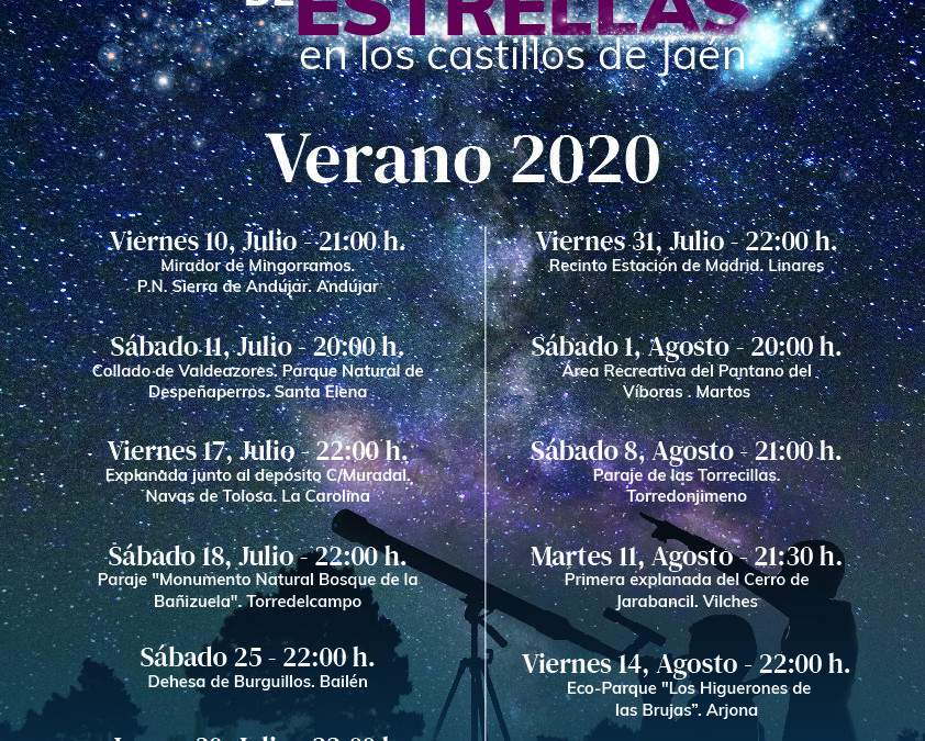 NOCHE DE ESTRELLAS ESTE PRÓXIMO SÁBADO EN BURGUILLOS