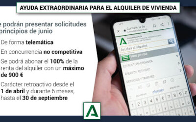 LAS AYUDAS EXTRAORDINARIAS AL ALQUILER POR EL COVID-19 SE PODRÁN SOLICITAR A PARTIR DEL 8 DE JULIO