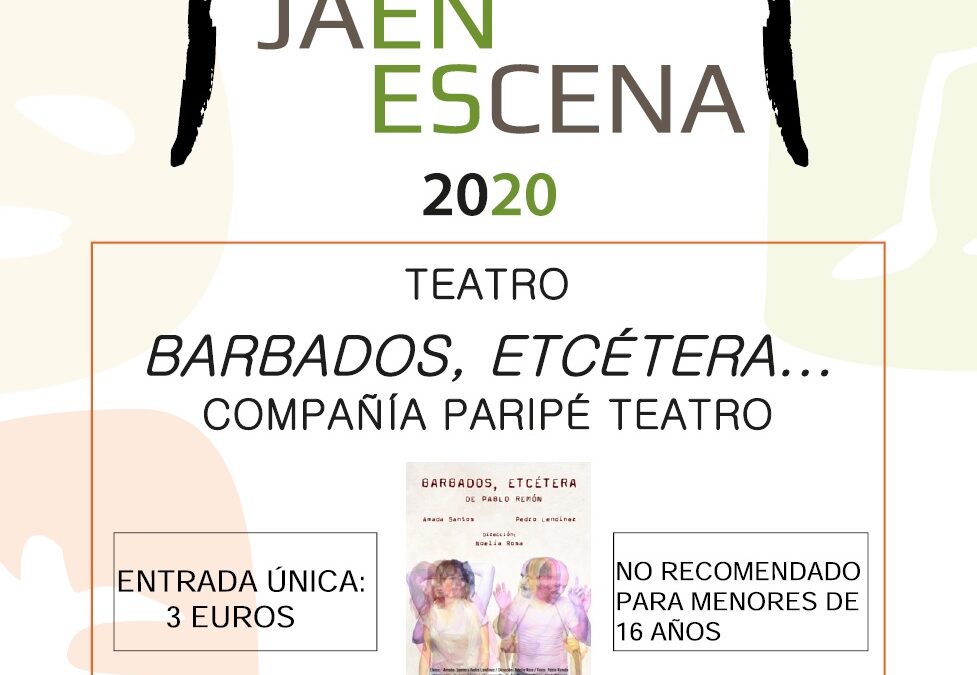 ESTRENO DE “BARBADOS, ETCÉTERA…”, CON EL BAILENENSE PEDRO LENDÍNEZ