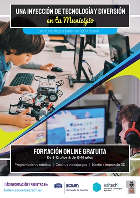 TRES CURSOS SOBRE TECNOLOGÍA DE VANGUARDIA PARA JÓVENES BAILENENSES