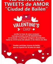 EN MARCHA EL VIII CONCURSO DE “TWEETS” DE AMOR “CIUDAD DE BAILÉN”