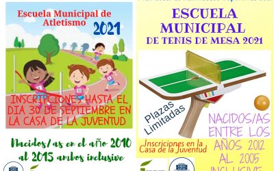 En marcha las escuelas municipales de atletismo y tenis de mesa