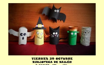 Taller de Rollos Terroríficos en la Biblioteca para festejar Halloween