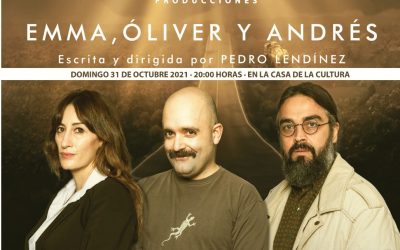 El bailenense Pedro Lendínez pone en escena “Emma, Óliver y Andrés” en la Casa de la Cultura