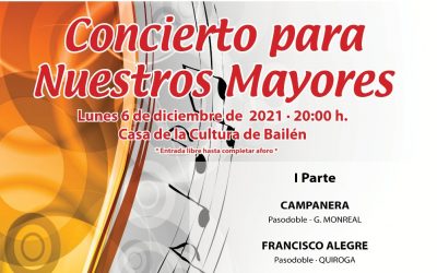 La Banda de Música de Bailén ofrece un concierto en honor a las personas mayores