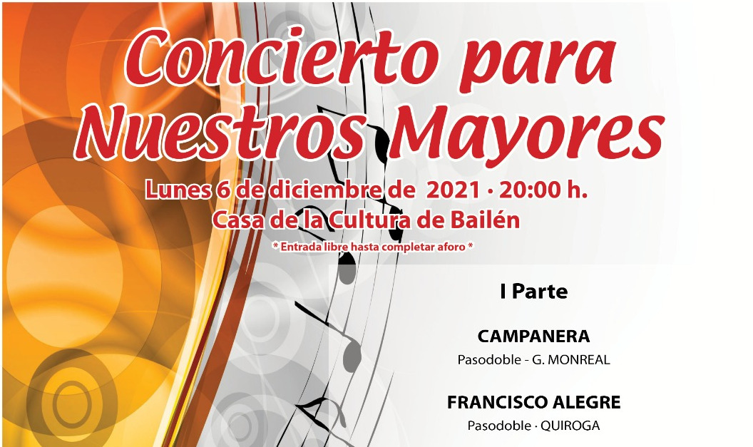 La Banda de Música de Bailén ofrece un concierto en honor a las personas mayores