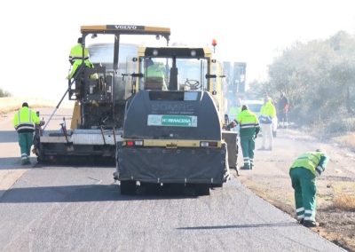 Obras y asfaltado de calles de Bailén