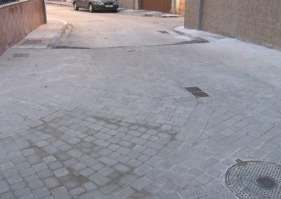 Obras y asfaltado de calles de Bailén