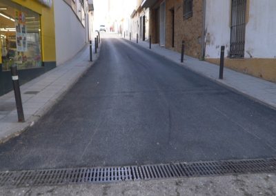 Obras y asfaltado de calles de Bailén
