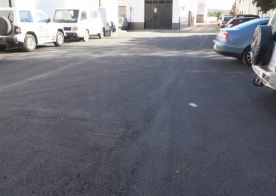 Obras y asfaltado de calles de Bailén